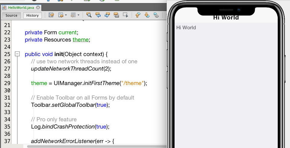 Codename One screenshot