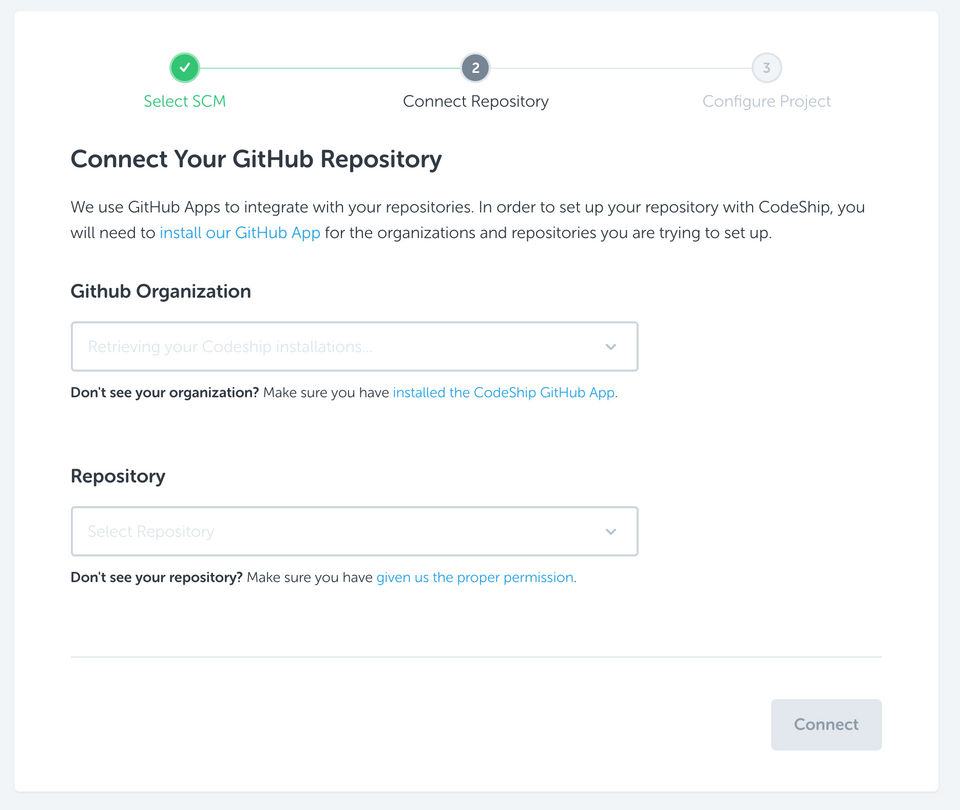 Codeship screenshot 2