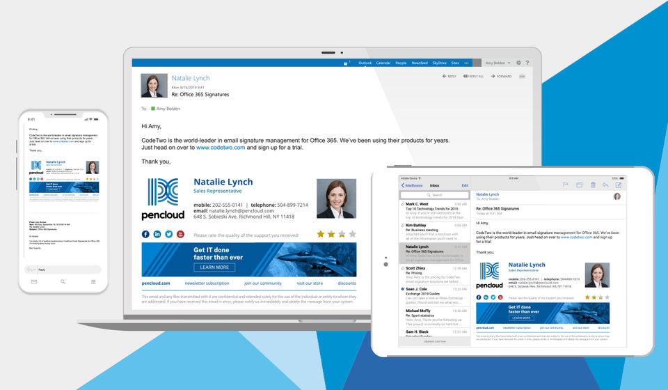 CodeTwo Email Signatures for Office 365 screenshot 1