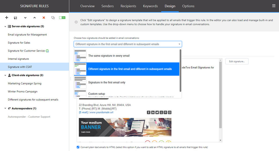 CodeTwo Email Signatures for Office 365 screenshot 2