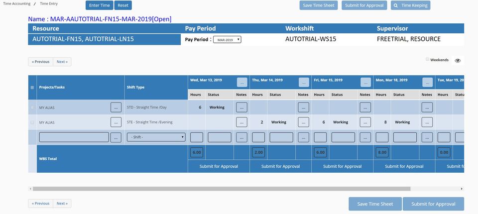 Coexsys Timekeeping screenshot 3