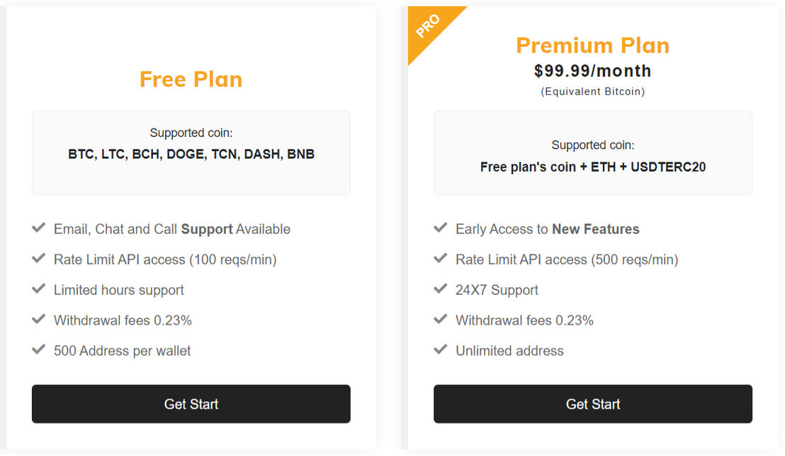 CoinRemitter pricing 1