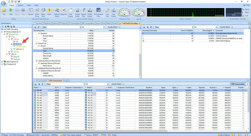 Colasoft Capsa screenshot