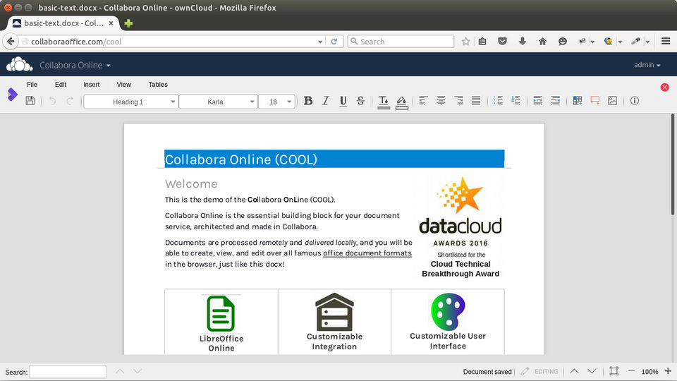 Collabora Online screenshot 4