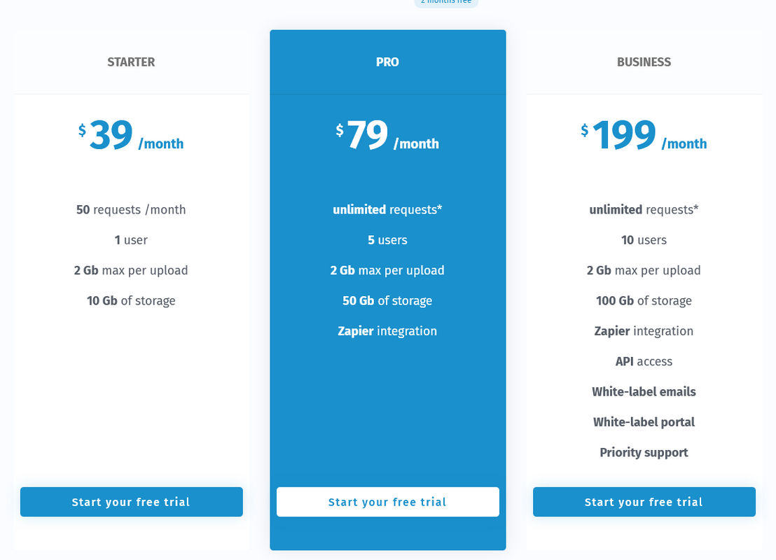 Collect pricing 2