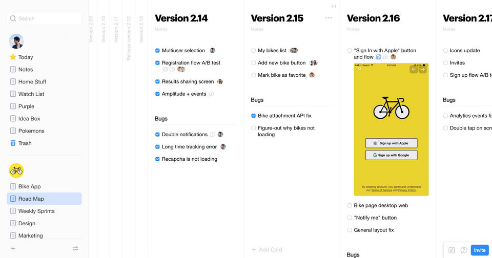 Columns screenshot 2