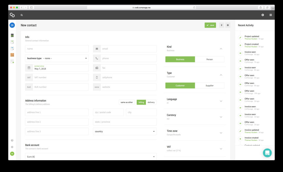 CoManage screenshot
