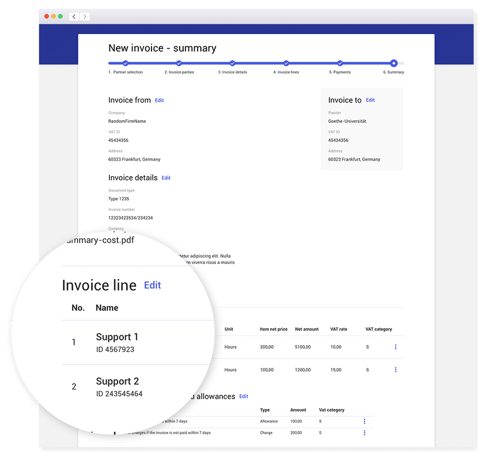 Comarch e-Invoicing screenshot 2
