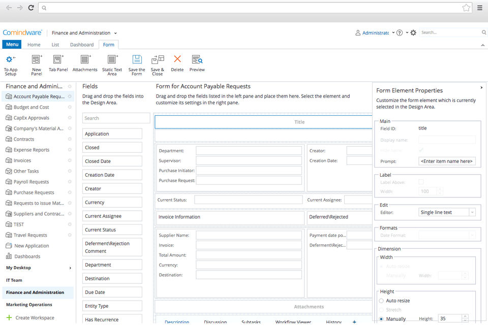 Comindware Tracker screenshot 1