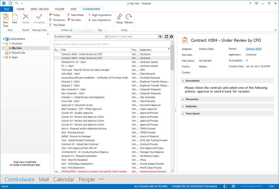 Comindware Tracker screenshot 2