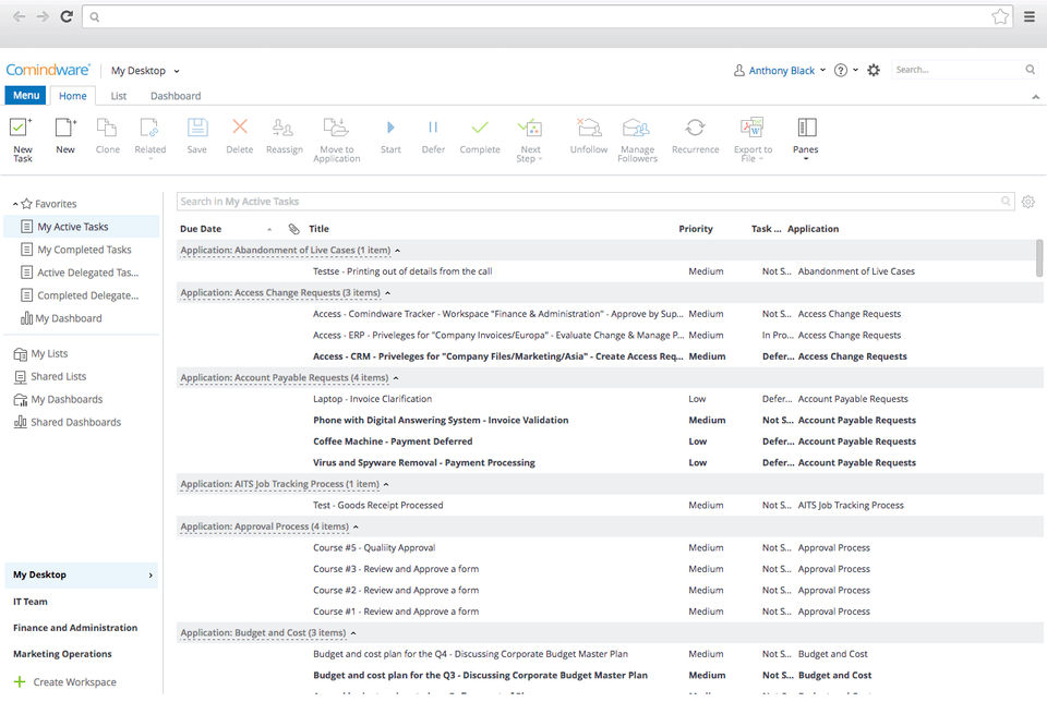Comindware Tracker screenshot 4