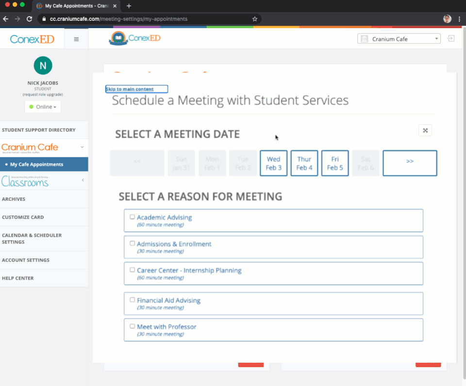 ConexED screenshot 1