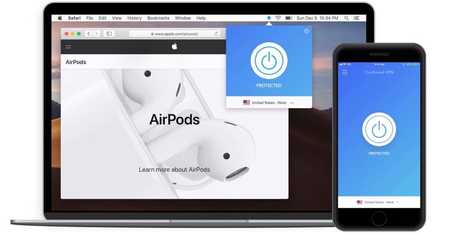 Confirmed VPN screenshot 1