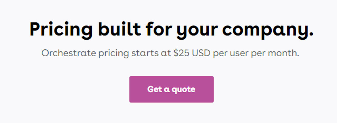 Conga Orchestrate pricing 1