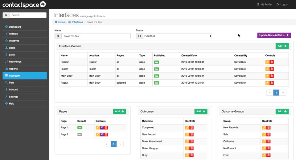 contactSPACE screenshot 1