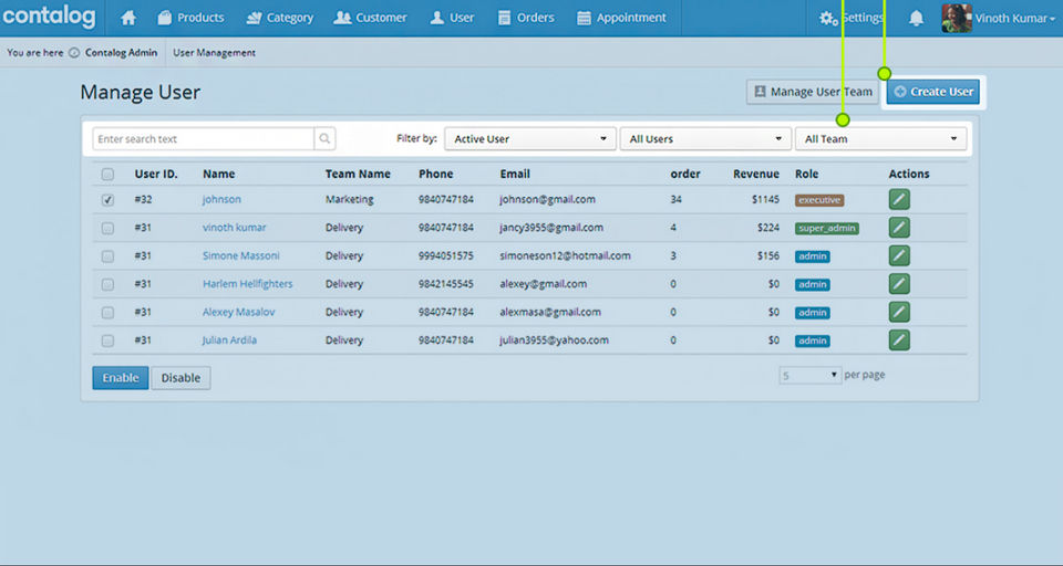 Contalog screenshot 2