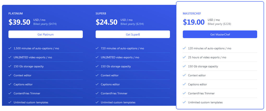 ContentFries pricing 1