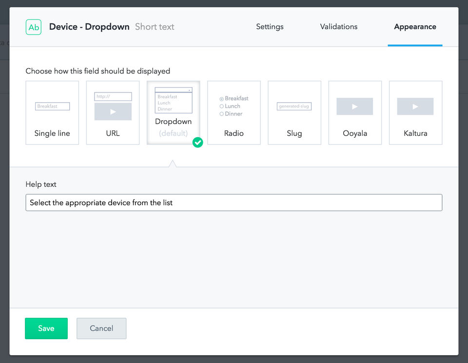 Contentful screenshot 2