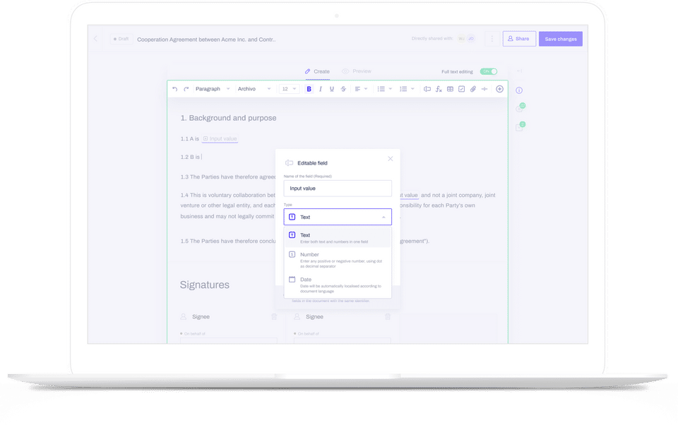 Contractbook screenshot 1