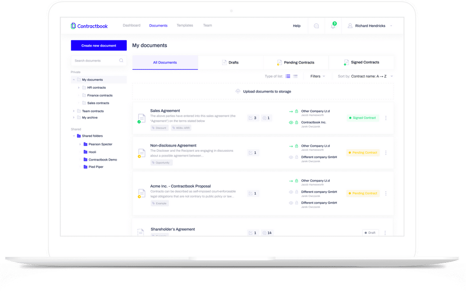 Contractbook screenshot 2