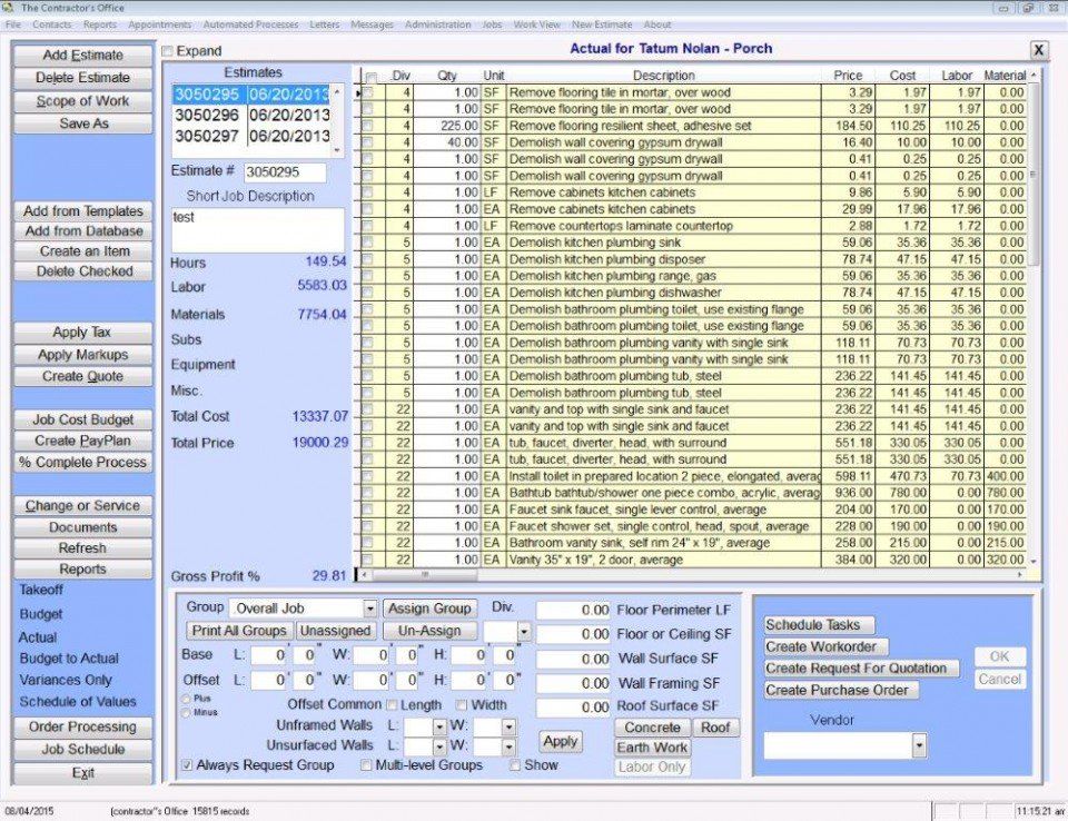 Contractor's Office screenshot 1