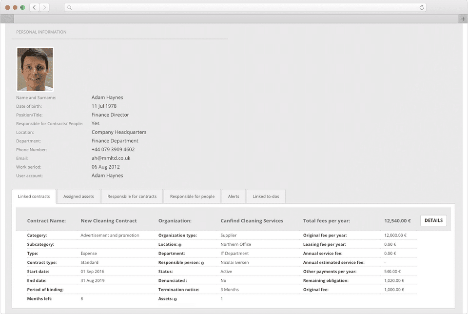 Contractpedia screenshot 2