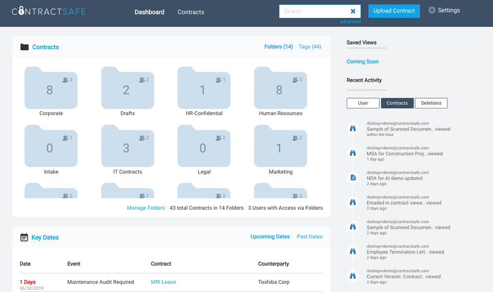 ContractSafe screenshot 1