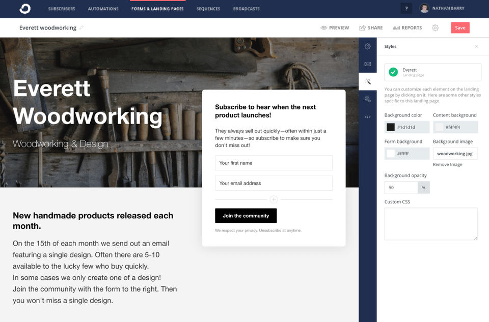 ConvertKit screenshot 1