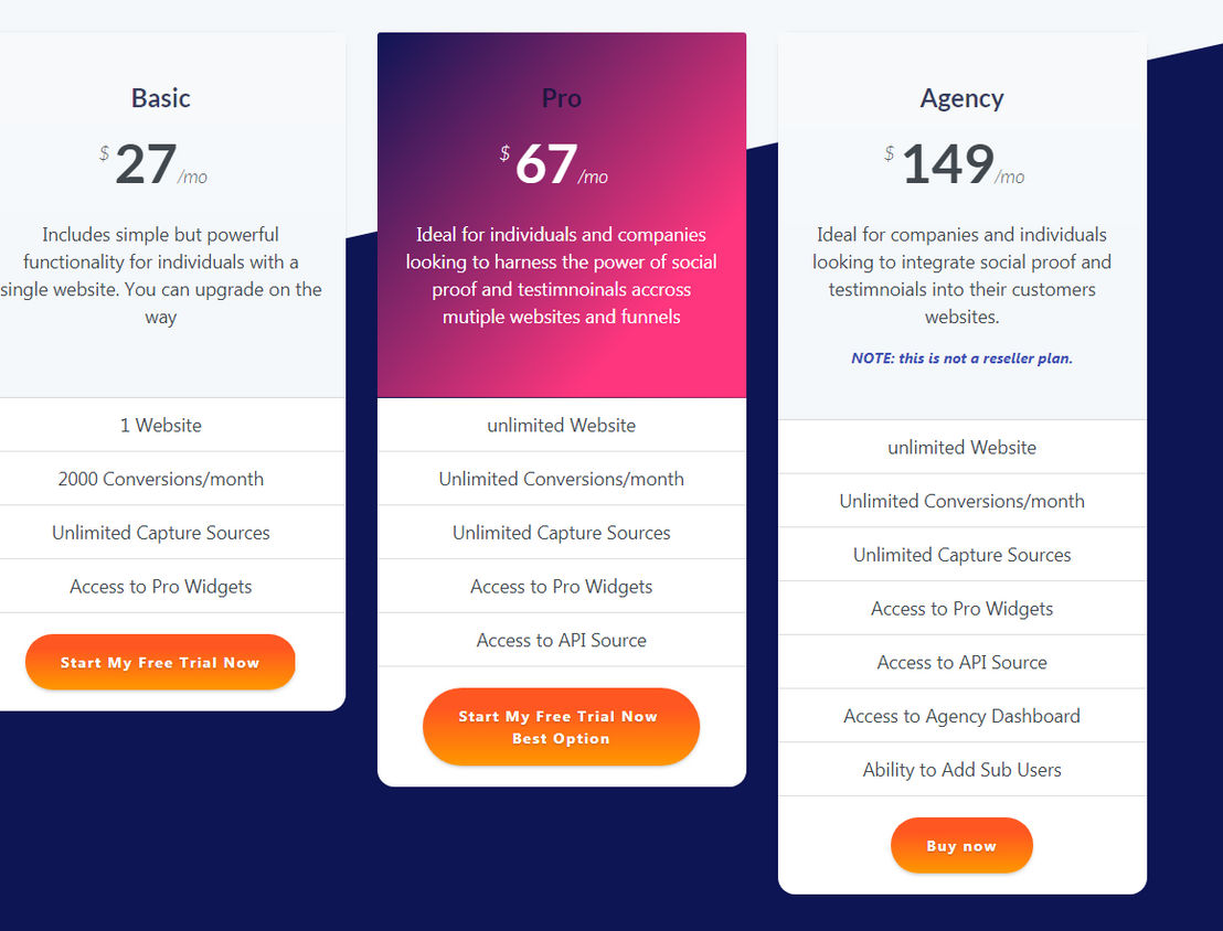Convertproof pricing 1