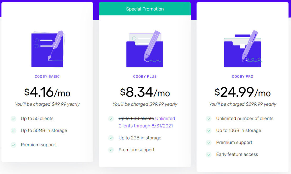 Cooby pricing 1
