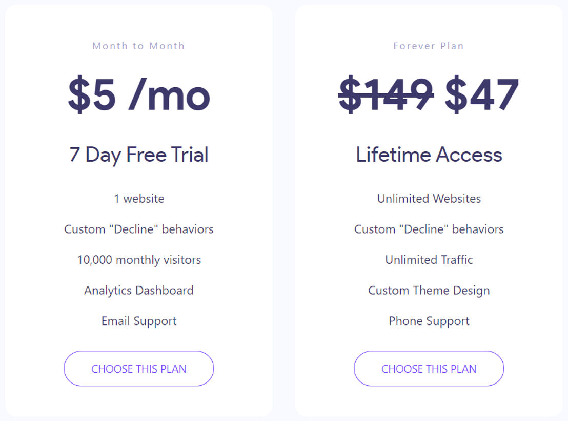 Cookie Assistant pricing 1