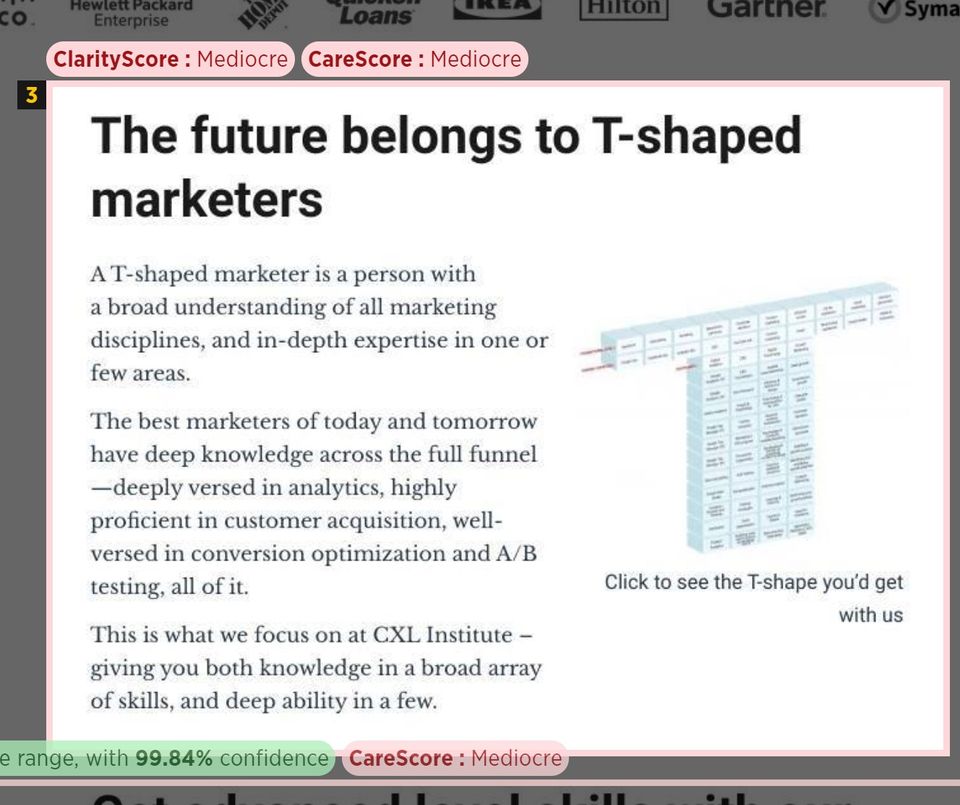 Copytesting screenshot 2