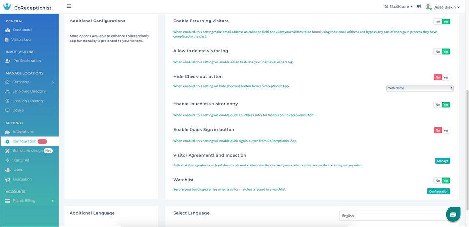 CoReceptionist screenshot 1
