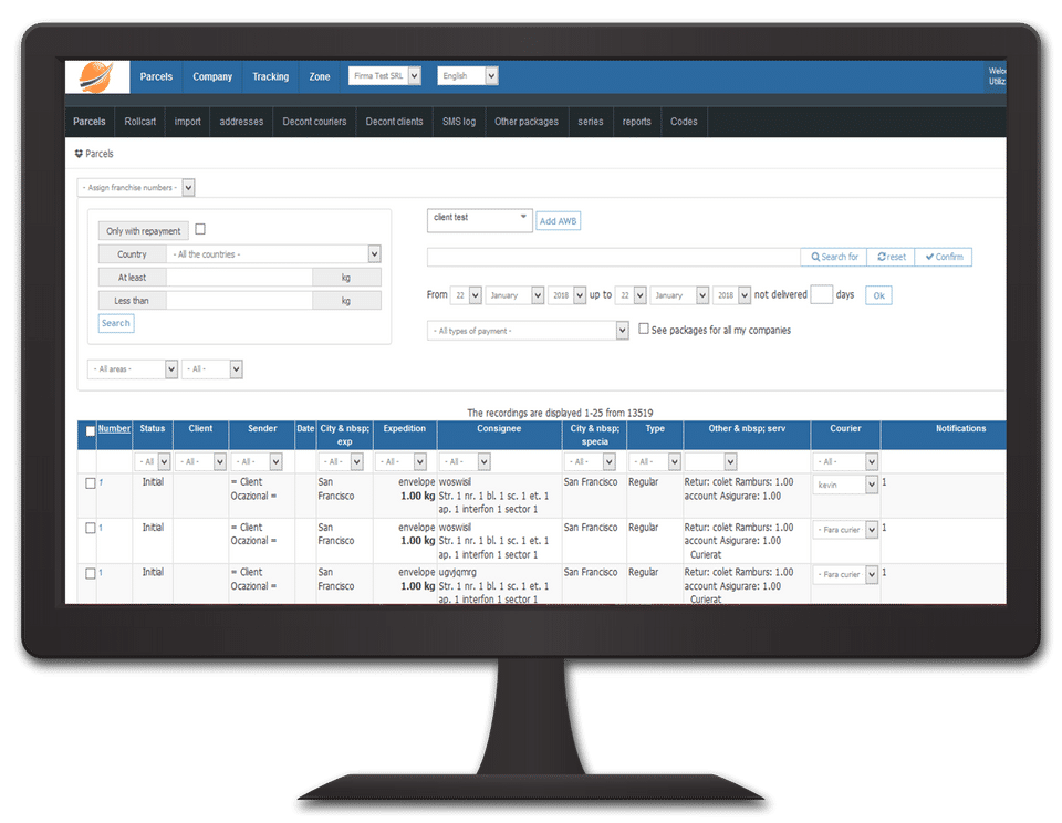 CourierManager screenshot