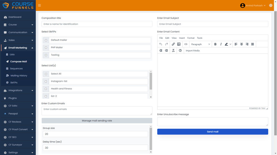 CourseFunnels screenshot