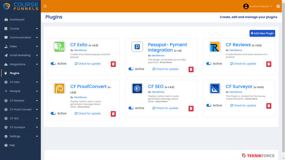 CourseFunnels screenshot