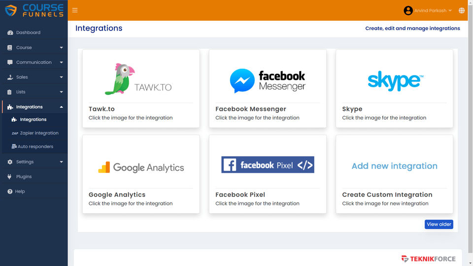 CourseFunnels screenshot