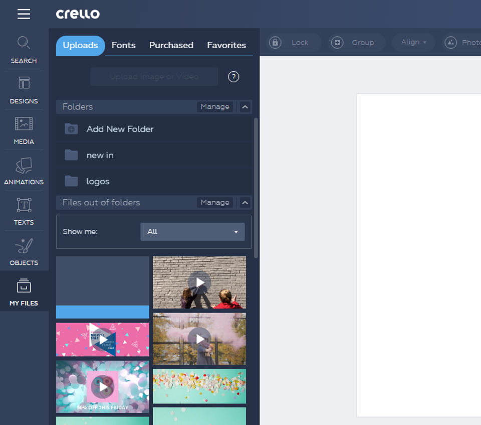 Crello screenshot 1