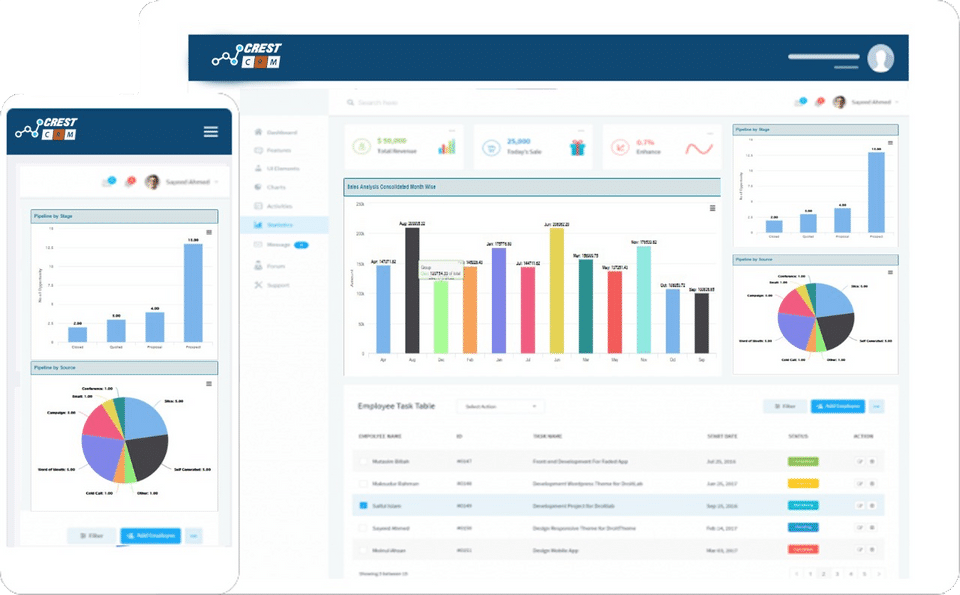CREST CRM screenshot 1