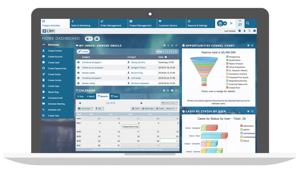 1CRM screenshot 1