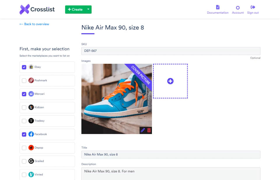 Crosslist screenshot 3