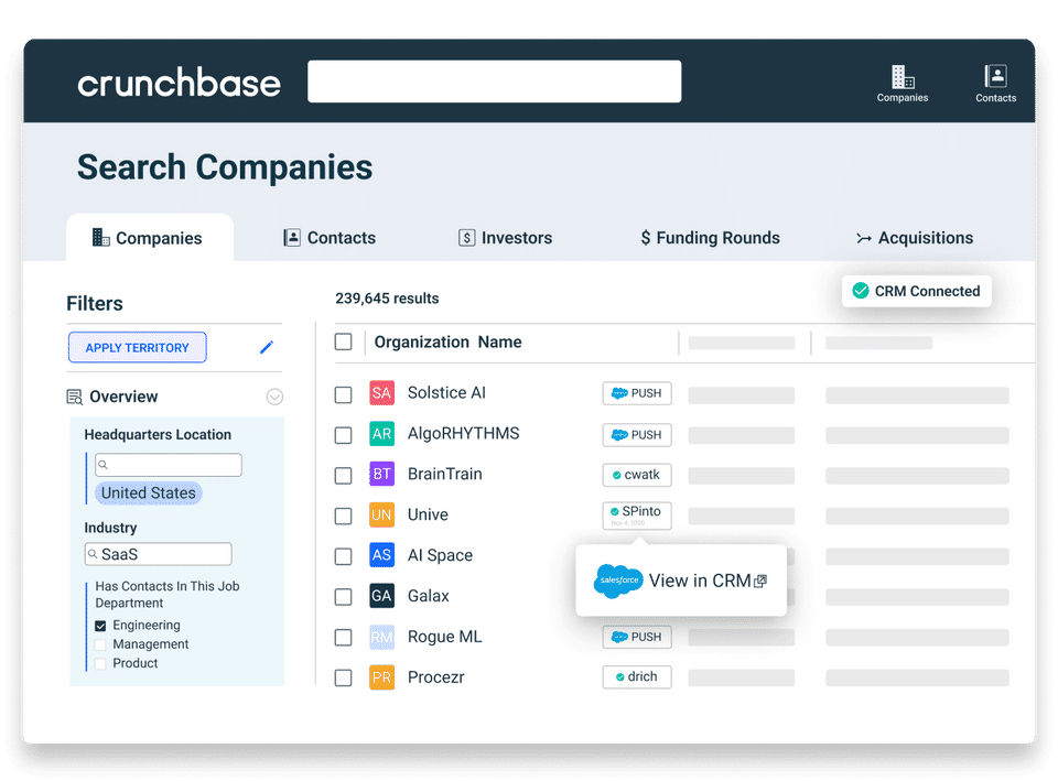 Crunchbase screenshot 1