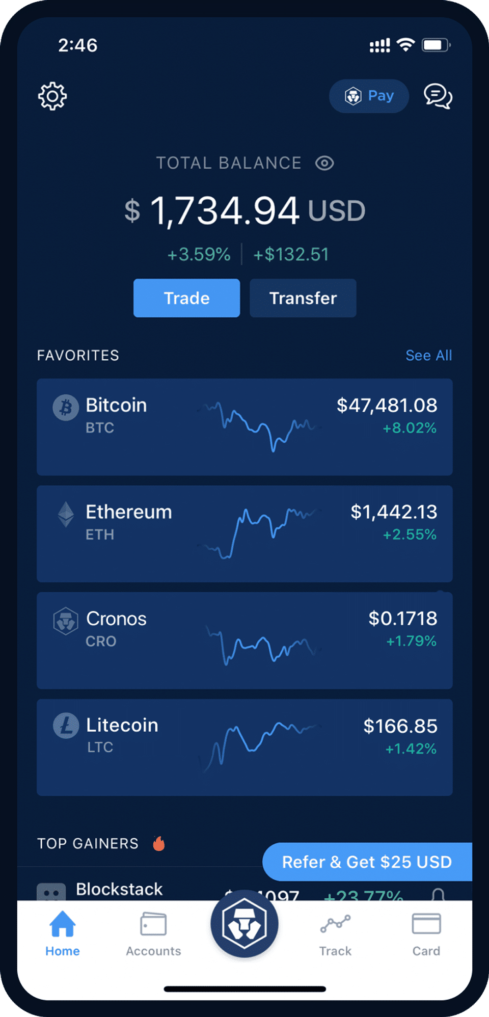Crypto.com screenshot