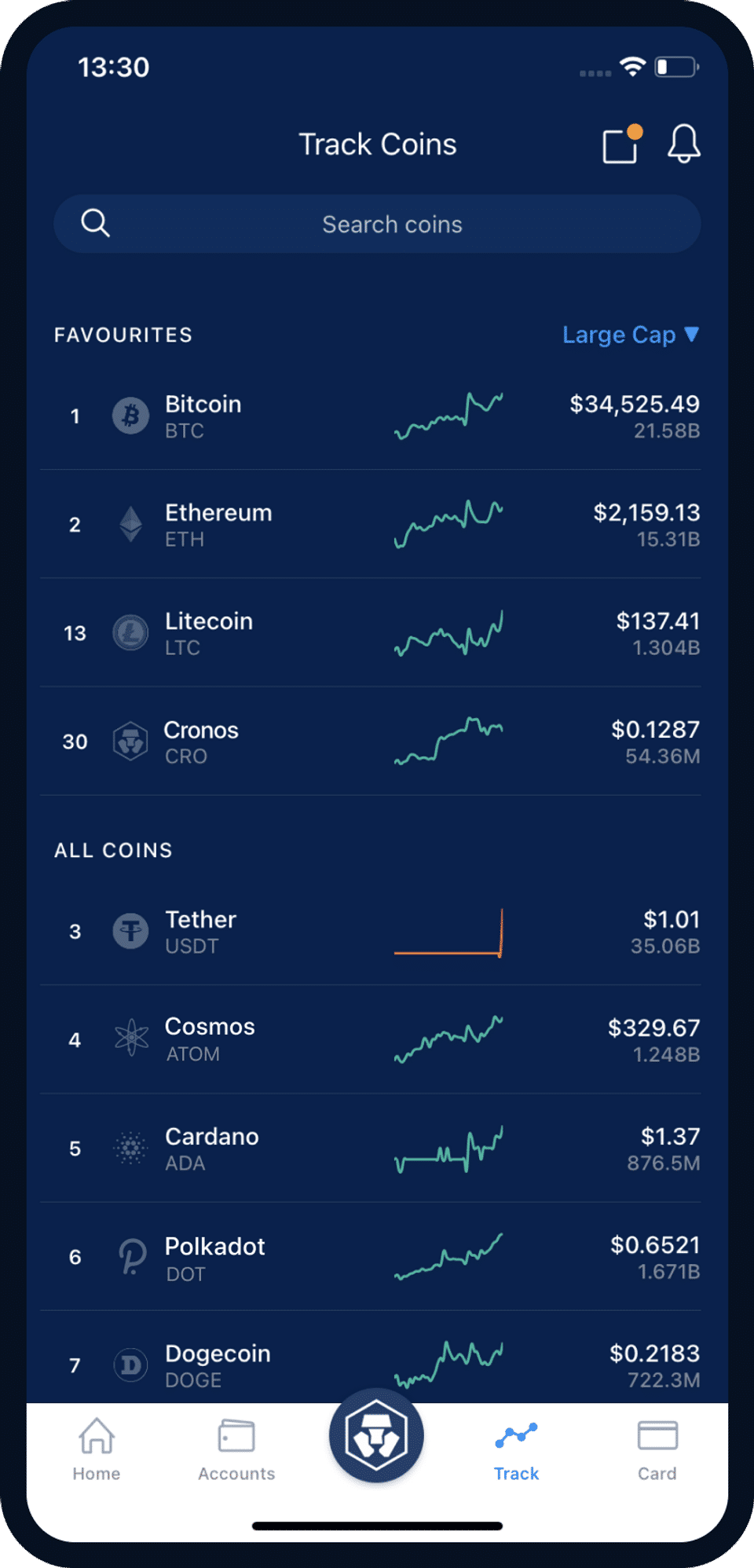 Crypto.com screenshot