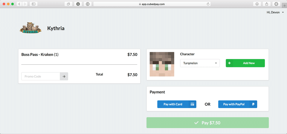 CubedPay screenshot 2