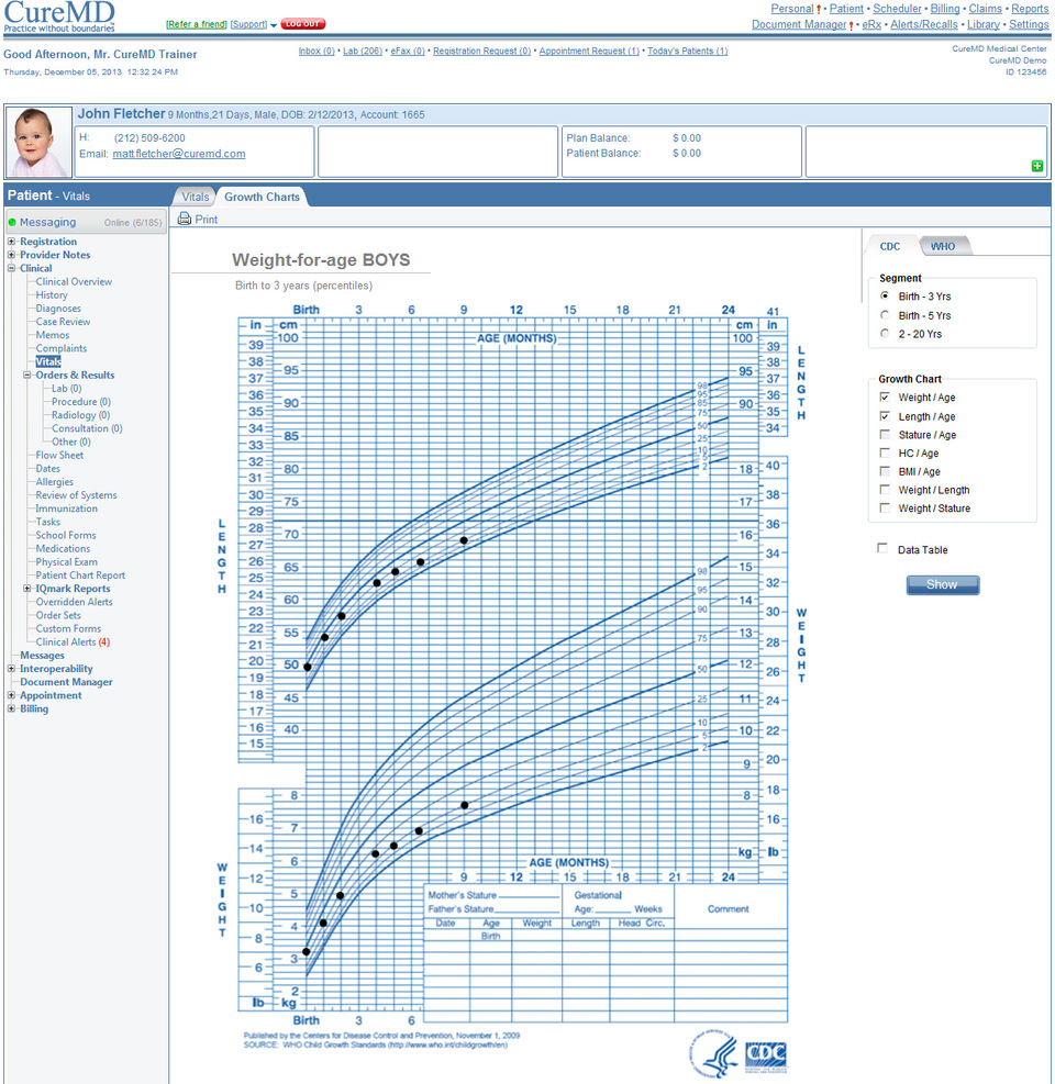 CureMD EHR screenshot 1