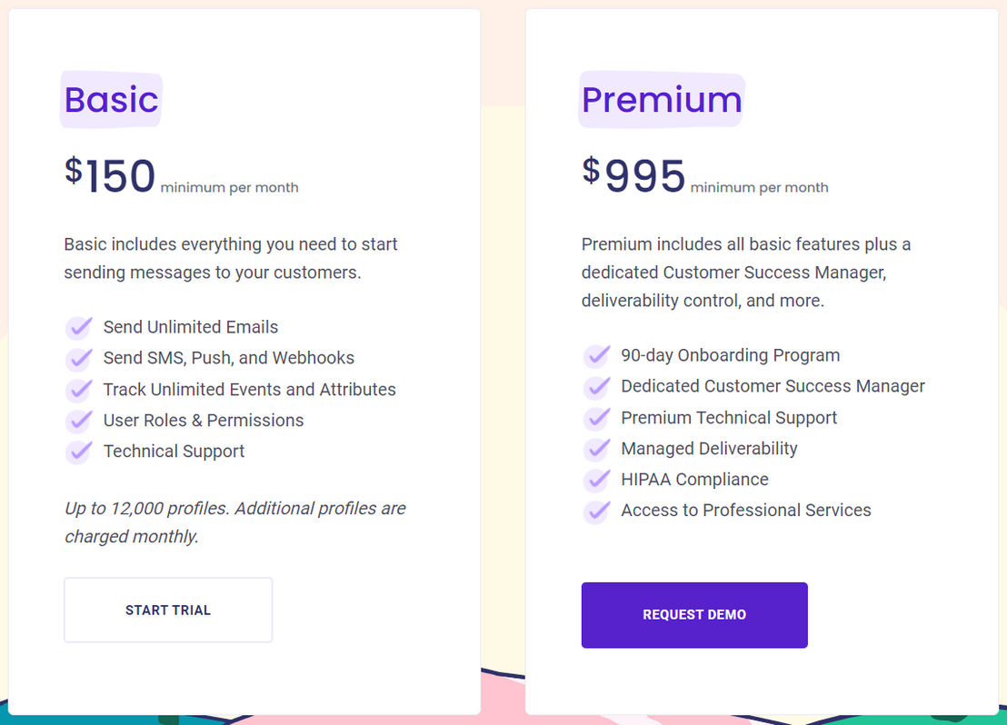 Customer.io pricing 1