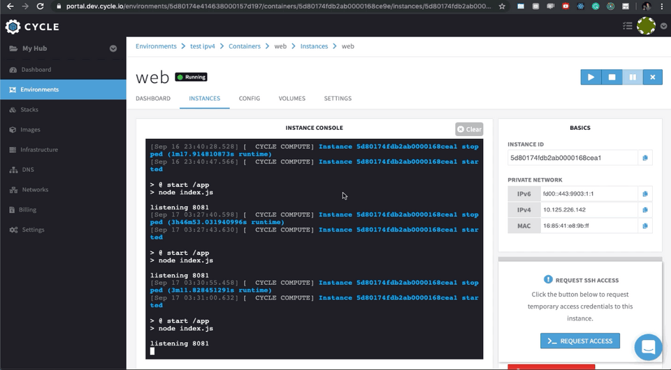 Cycle.io screenshot 1