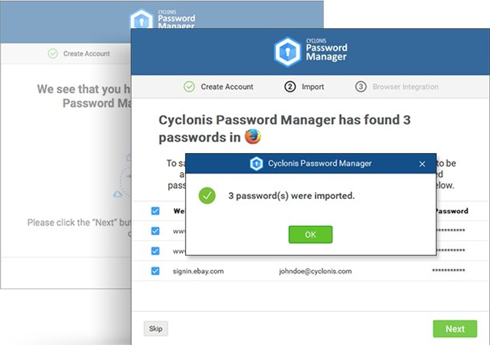 Cyclonis Password Manager screenshot 1