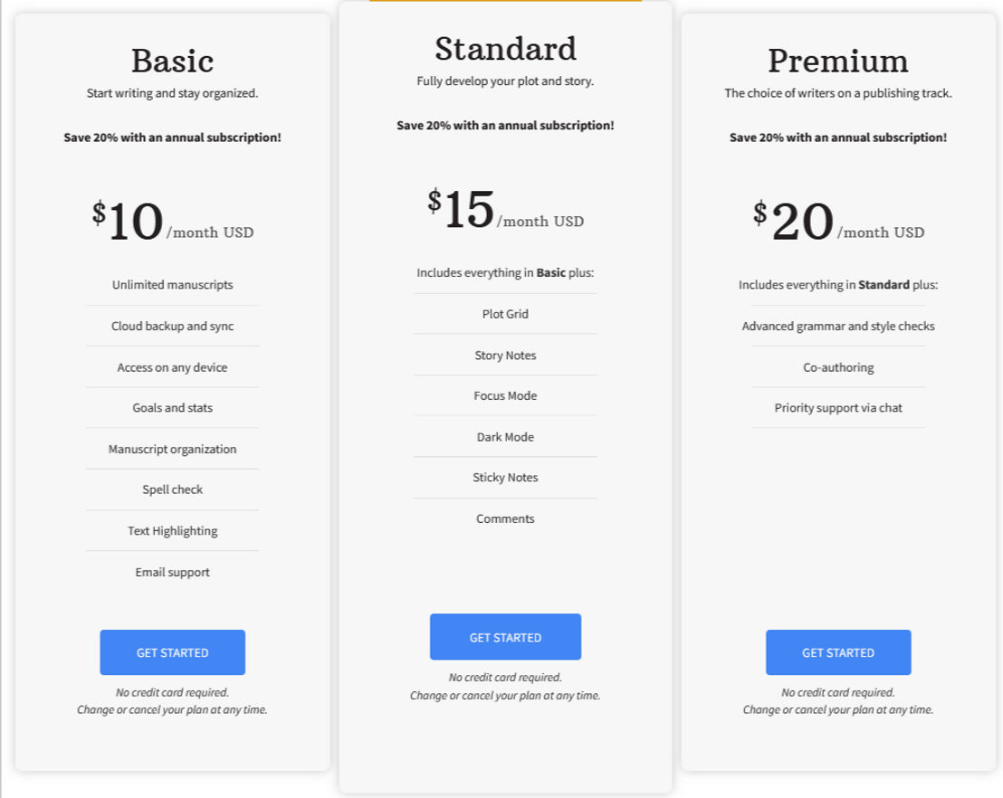 Dabble pricing 1